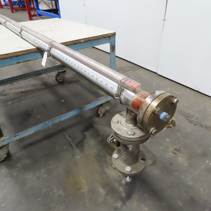 Gems Suresight Visual Liquid Level Indicator 106" 300°F Side Port Flange 1-1/2"