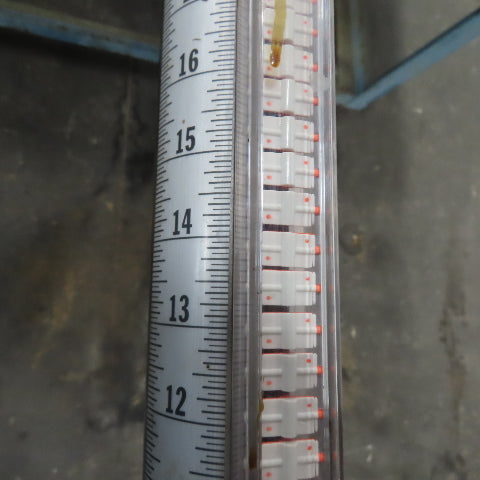 Gems Suresight Visual Liquid Level Indicator 106" 300°F Side Port Flange 1-1/2"
