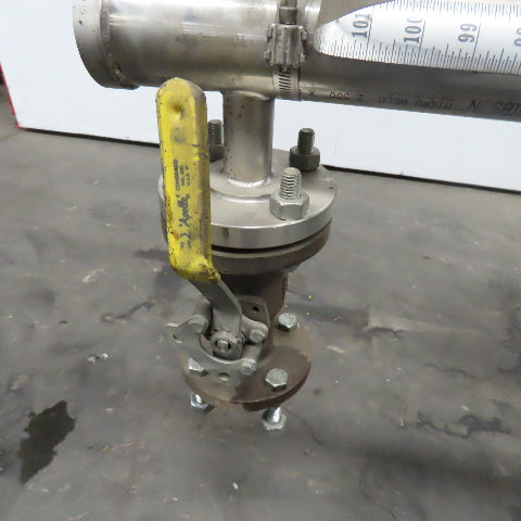 Gems Suresight Visual Liquid Level Indicator 106" 300°F Side Port Flange 1-1/2"