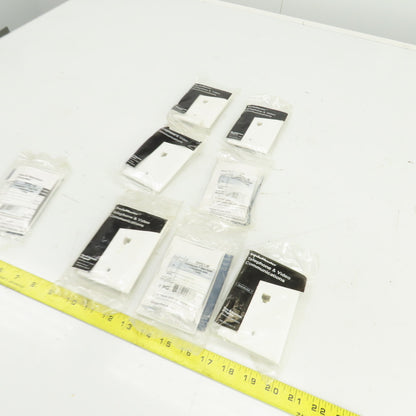 Pass & Seymour TPTE1-W Wall Plate Telephone Jack Lot Of 8
