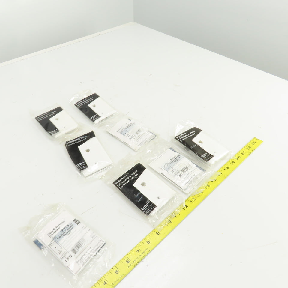 Pass & Seymour TPTE1-W Wall Plate Telephone Jack Lot Of 8