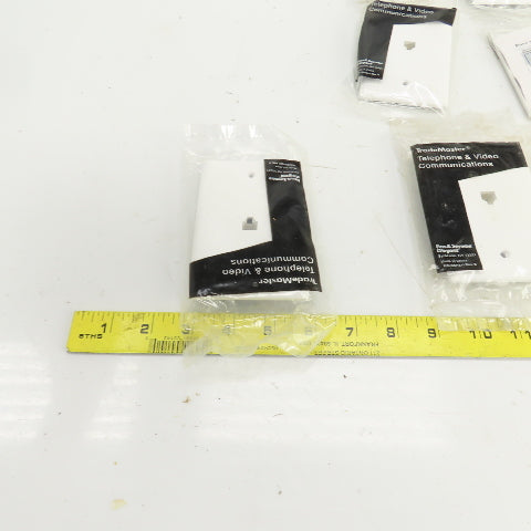 Pass & Seymour TPTE1-W Wall Plate Telephone Jack Lot Of 8