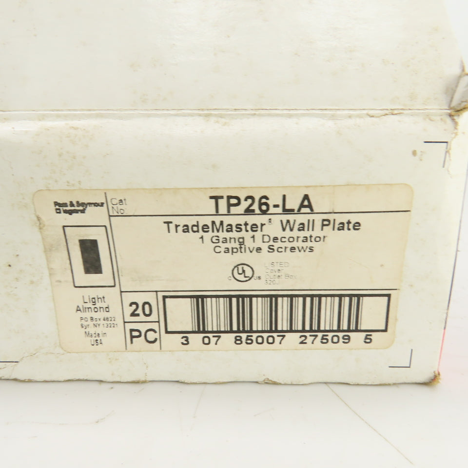 Pass & Seymour TP26-LA Light Almond Wall Plate Decorator Lot Of 29