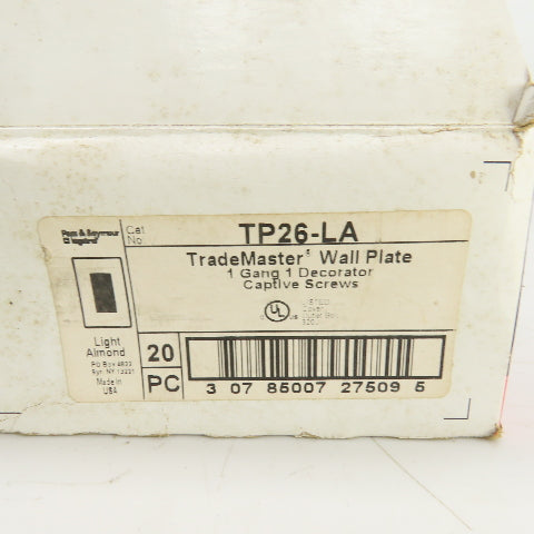 Pass & Seymour TP26-LA Light Almond Wall Plate Decorator Lot Of 29