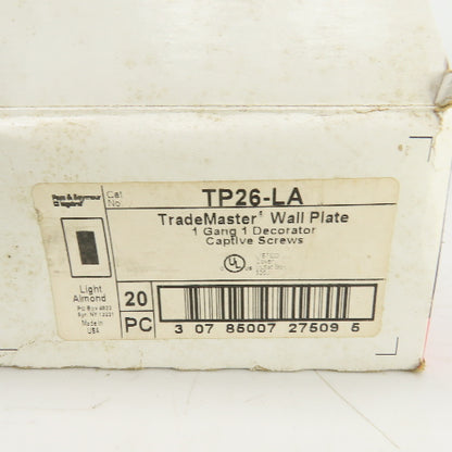 Pass & Seymour TP26-LA Light Almond Wall Plate Decorator Lot Of 29
