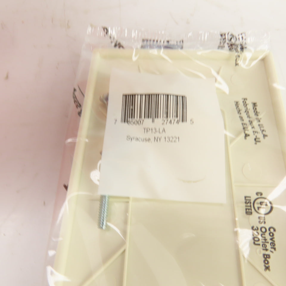Pass & Seymour TP13-LA Light Almond Wall Plate Blank Box Mount Lot Of 25