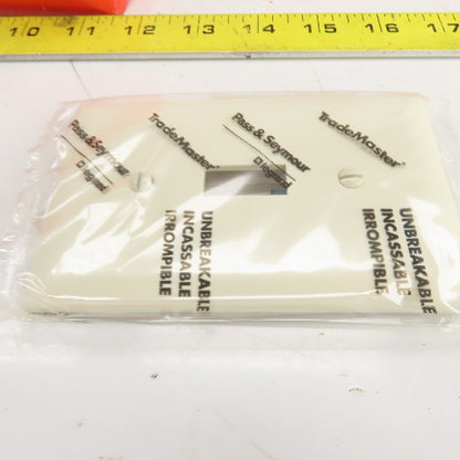 Pass & Seymour TP1-LA Light Almond Wall Plate 1 Toggle 1 Gang Lot Of 45