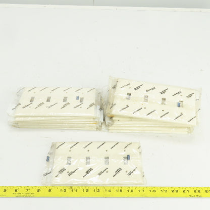 Pass & Seymour TP4-LA Light Almond Wall Plate 4 Toggle Switch Cover Lot Of 18