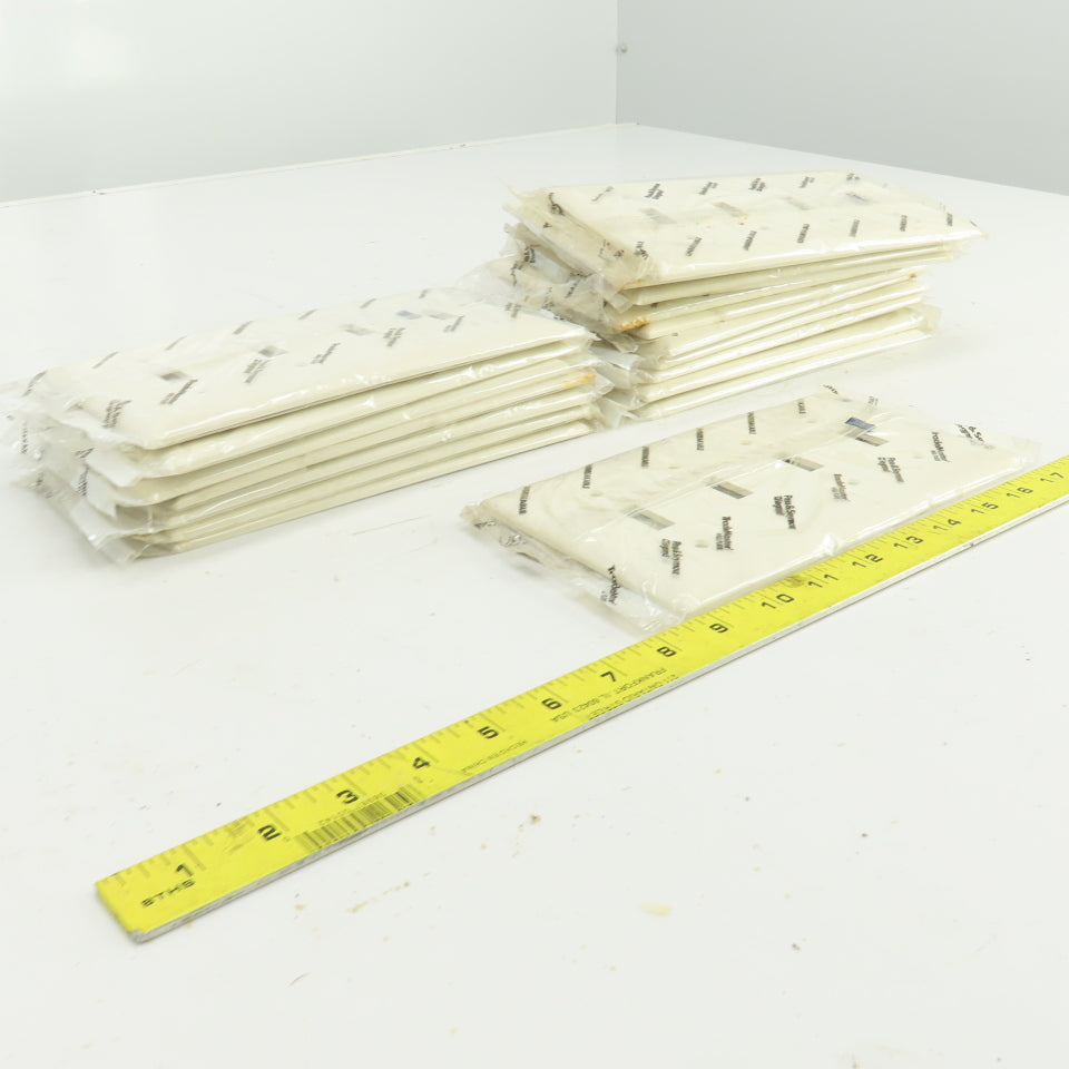 Pass & Seymour TP4-LA Light Almond Wall Plate 4 Toggle Switch Cover Lot Of 18