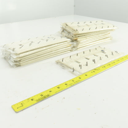 Pass & Seymour TP4-LA Light Almond Wall Plate 4 Toggle Switch Cover Lot Of 18