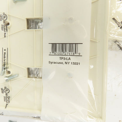 Pass & Seymour TP3-LA Light Almond Wall Plate 3 Toggle Switch Cover Lot Of 22