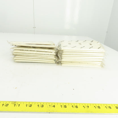 Pass & Seymour TP3-LA Light Almond Wall Plate 3 Toggle Switch Cover Lot Of 22