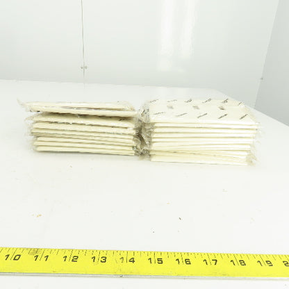 Pass & Seymour TP3-LA Light Almond Wall Plate 3 Toggle Switch Cover Lot Of 22