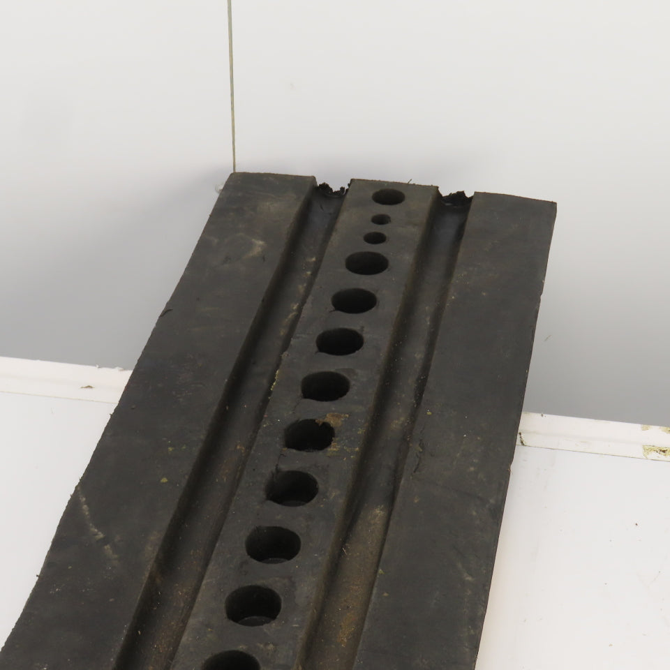 Seton Y264715 6'x12" Reflective 2 Trough Safety Wire Bridge Mat Cover Speed Bump