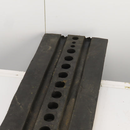 Seton Y264715 6'x12" Reflective 2 Trough Safety Wire Bridge Mat Cover Speed Bump