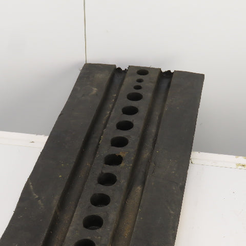 Seton Y264715 6'x12" Reflective 2 Trough Safety Wire Bridge Mat Cover Speed Bump