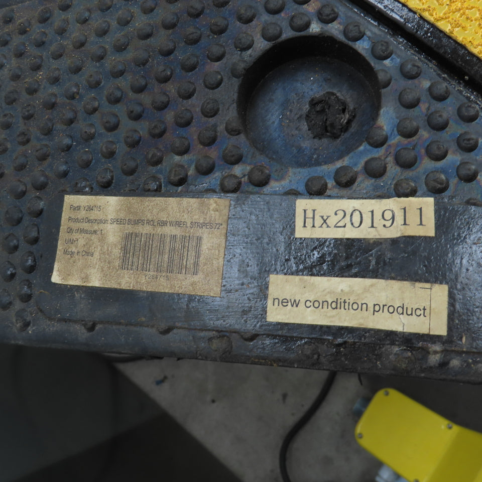 Seton Y264715 6'x12" Reflective 2 Trough Safety Wire Bridge Mat Cover Speed Bump