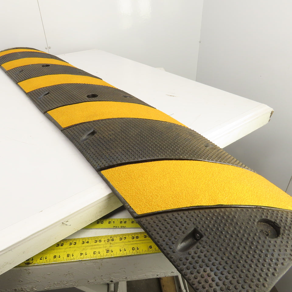 Seton Y264715 6'x12" Reflective 2 Trough Safety Wire Bridge Mat Cover Speed Bump