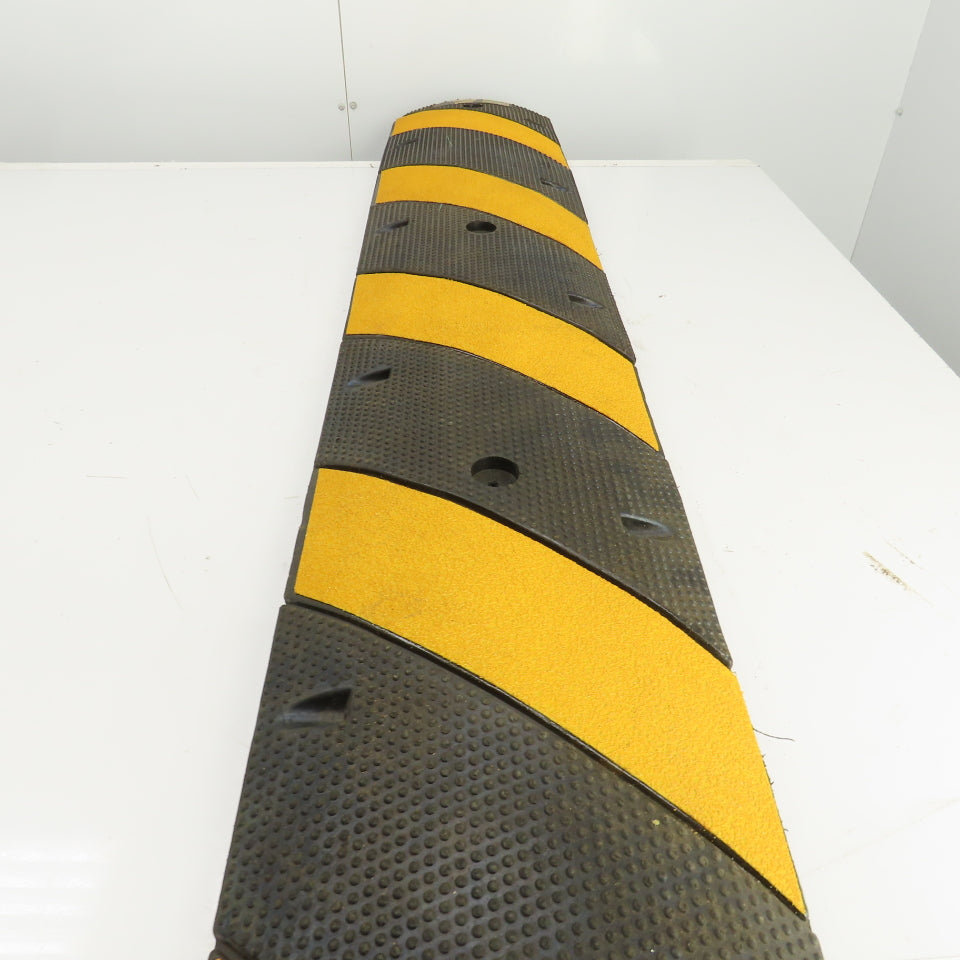Seton Y264715 6'x12" Reflective 2 Trough Safety Wire Bridge Mat Cover Speed Bump