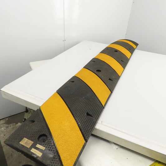 Seton Y264715 6'x12" Reflective 2 Trough Safety Wire Bridge Mat Cover Speed Bump