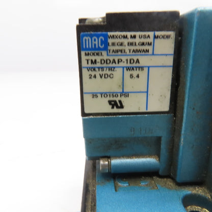 MAC 82A-AA-BAA-TM-DDAP-1DA 2 Way Pneumatic Solenoid Valve 24VDC