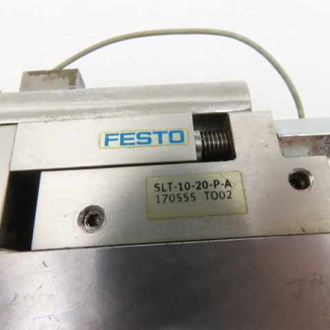 Festo SLT-10-20-P-A Mini Slide Plate Actuator 20x10mm Stroke W/ Sensors