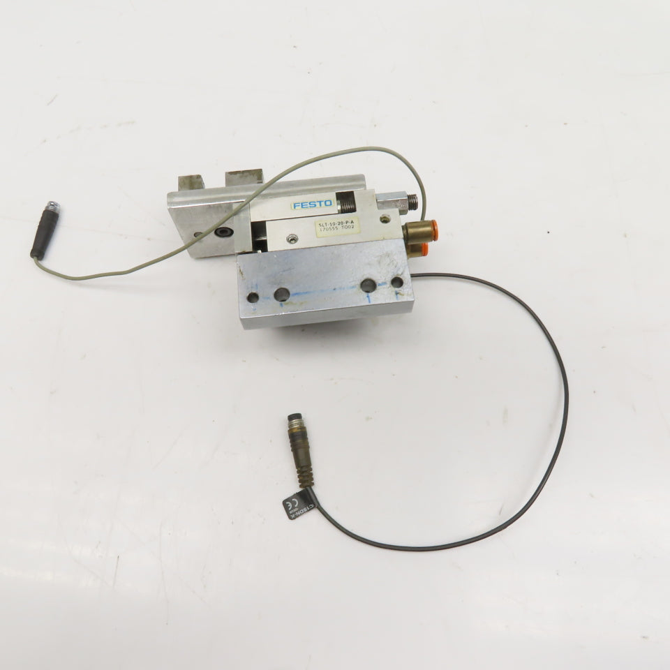 Festo SLT-10-20-P-A Mini Slide Plate Actuator 20x10mm Stroke W/ Sensors