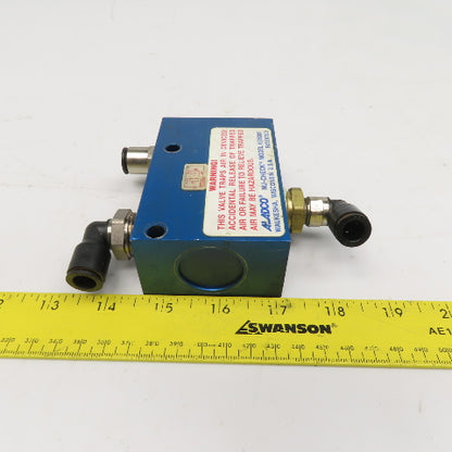 Aladco Nu-Check 305001 Pneumatic Check Manual Or Pilot Release 1/2" NPT