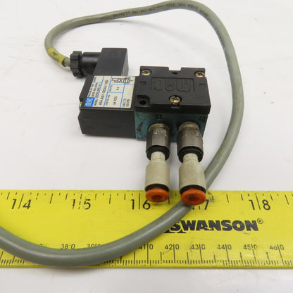 MAC 45A-AA1-DDAJ-1KD 1/8" NPT 4/2 Way Solenoid Valve 24VDC Coil