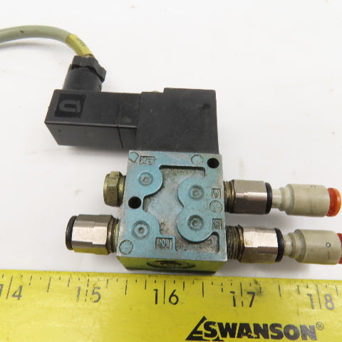 MAC 45A-AA1-DDAJ-1KD 1/8" NPT 4/2 Way Solenoid Valve 24VDC Coil
