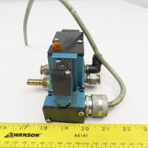 MAC 82A-AC-BKA-TM-DDAP-1DA 3/8" NPT 4/2 Way Pneumatic Solenoid Valve 24VDC