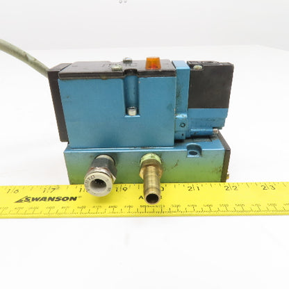 MAC 82A-AC-BKA-TM-DDAP-1DA 3/8" NPT 4/2 Way Pneumatic Solenoid Valve 24VDC