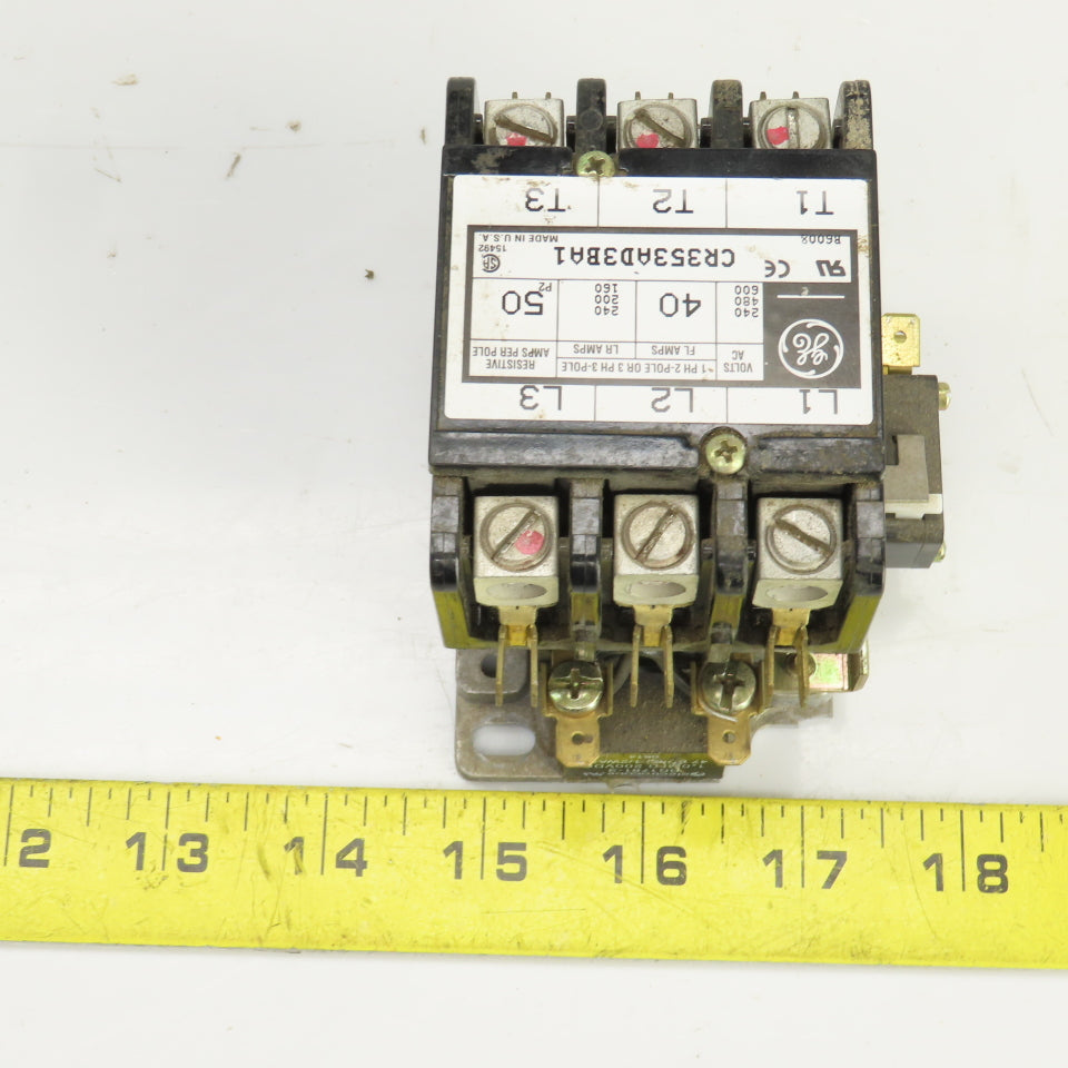 General Electric CR35AD3BA1 40/50A Contactor 3 Pole 120V Coil 3PH