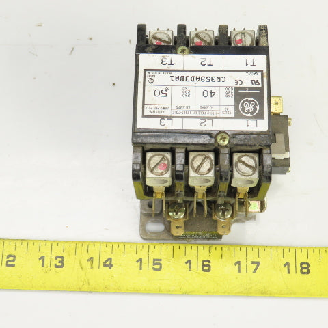 General Electric CR35AD3BA1 40/50A Contactor 3 Pole 120V Coil 3PH