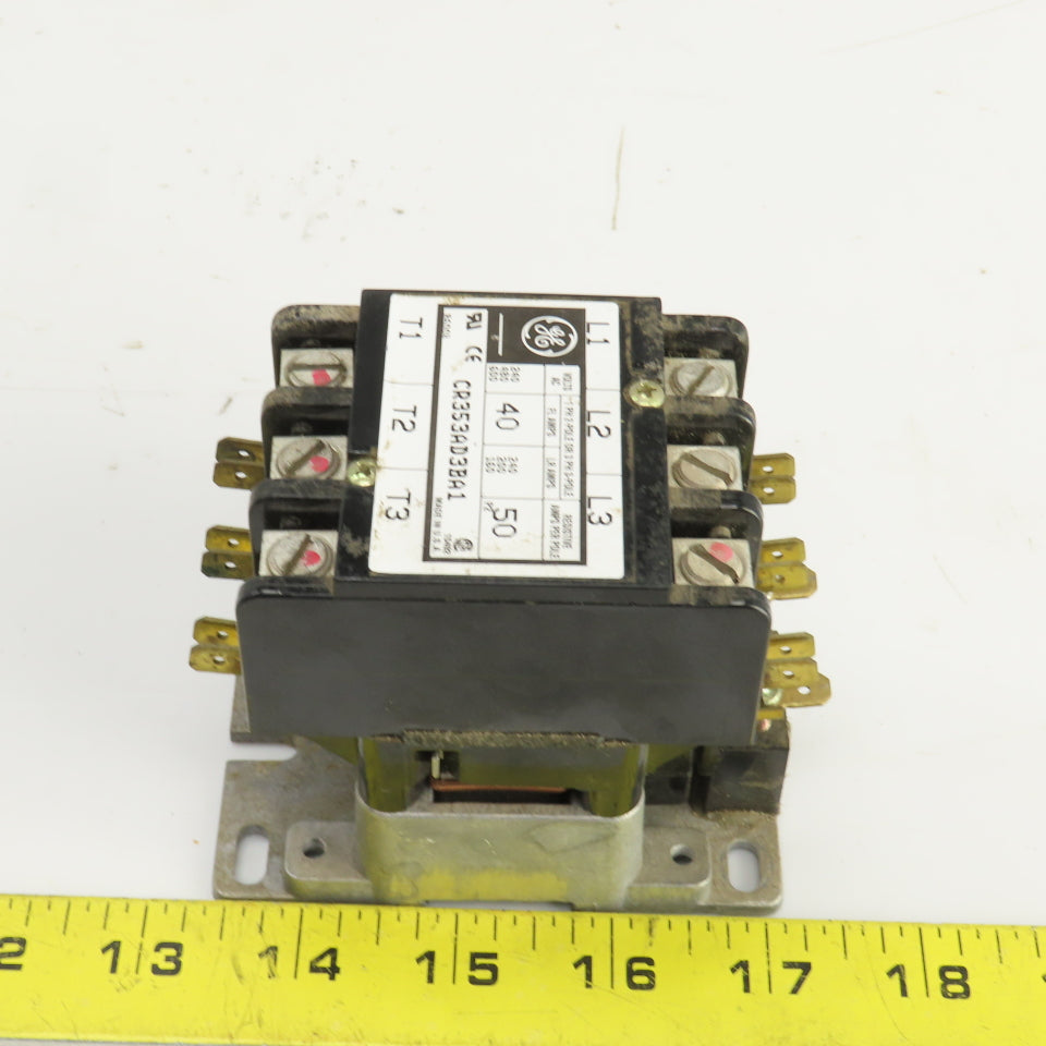 General Electric CR35AD3BA1 40/50A Contactor 3 Pole 120V Coil 3PH