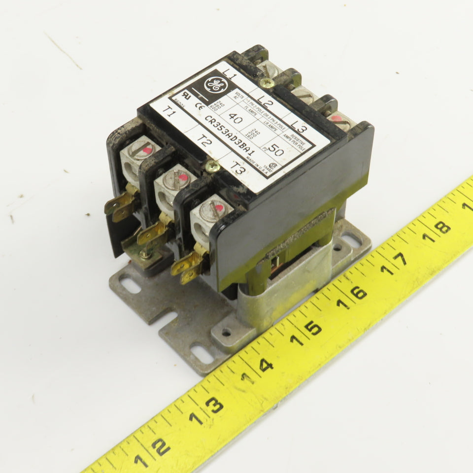 General Electric CR35AD3BA1 40/50A Contactor 3 Pole 120V Coil 3PH