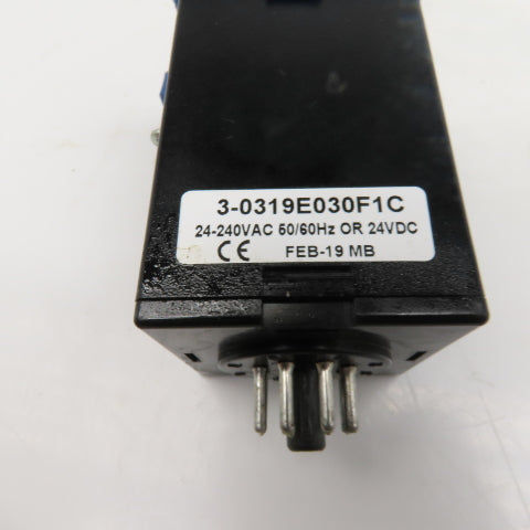 ATC 3-0319E030F1C Timing Relay On Delay 24-240VAC Or 24VDC Socket 1-100s