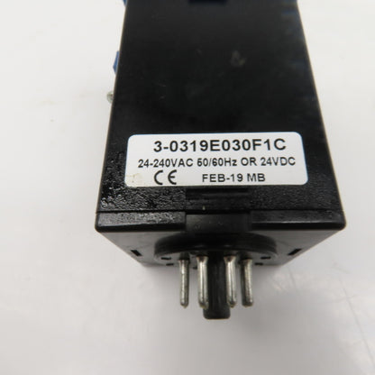 ATC 3-0319E030F1C Timing Relay On Delay 24-240VAC Or 24VDC Socket 1-100s