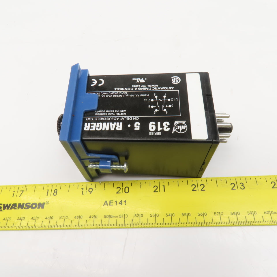 ATC 3-0319E030F1C Timing Relay On Delay 24-240VAC Or 24VDC Socket 1-100s