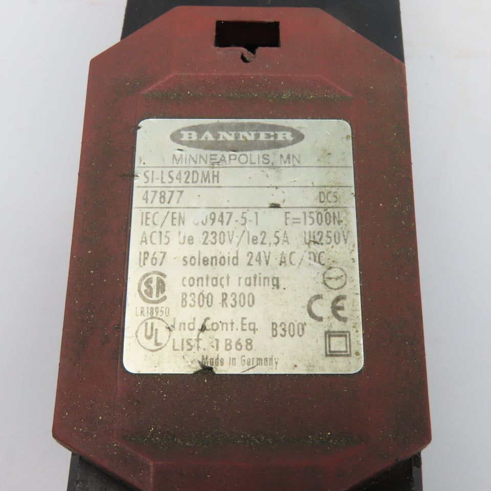 Banner SI-LS42DMH 250V Safety Guard Gate Door Interlock Switch 24V AC/DC