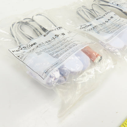 Keystone KT-SOCKET-T8-U-S-4-W 4 Lamp Direct Drive Wiring Harness Lot Of 6