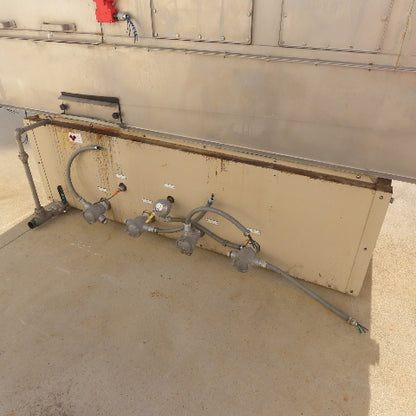 281x9-1/2"  12FPM Stainless Steel 3 Stage Conveyor Parts Washer Wash Rinse & Dry