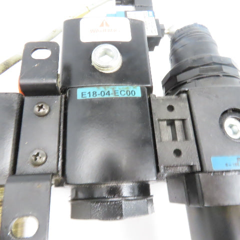 Wilkerson B18-04-FKG0 	E18-04-EC00 1/2" NPT Compressed Air Filter Regulator