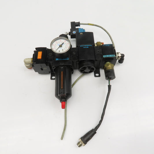 Wilkerson B18-04-FKG0 	E18-04-EC00 1/2" NPT Compressed Air Filter Regulator