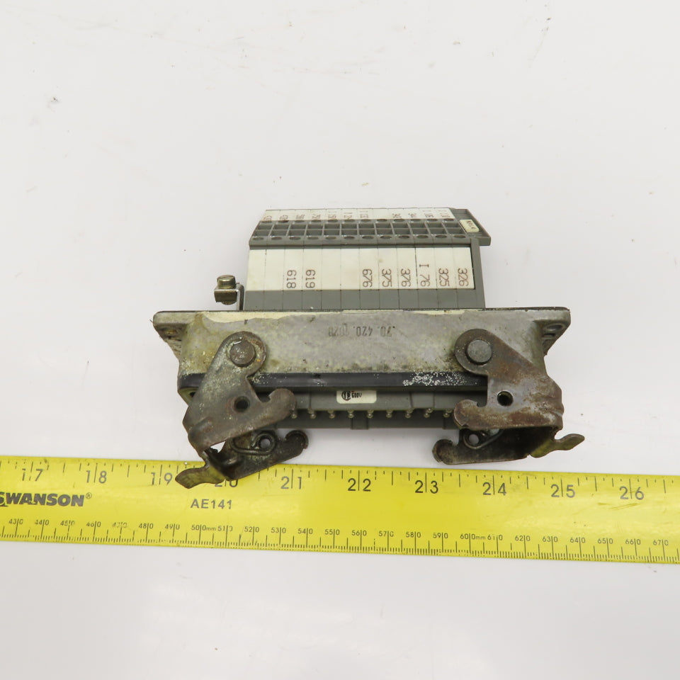 Wieland 70.110.2453.3 380V 16A 24 Position Wire Connector Panel Mount Cam Lock