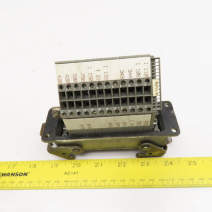Wieland 70.110.2453.3 380V 16A 24 Position Wire Connector Panel Mount Cam Lock