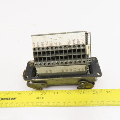 Wieland 70.110.2453.3 380V 16A 24 Position Wire Connector Panel Mount Cam Lock