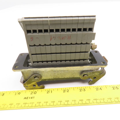 Wieland 70.110.2453.3 380V 16A 24 Position Wire Connector Panel Mount Cam Lock