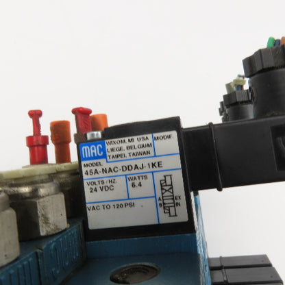 MAC 45A-NAC-DDAJ-1KE Pneumatic 8 Valve Bank Manifold 24VDC