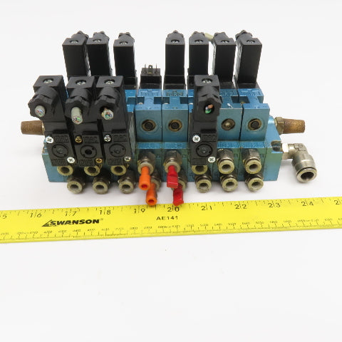 MAC 45A-NAC-DDAJ-1KE Pneumatic 8 Valve Bank Manifold 24VDC